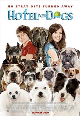 Fragment plakatu filmu Hotel for Dogs